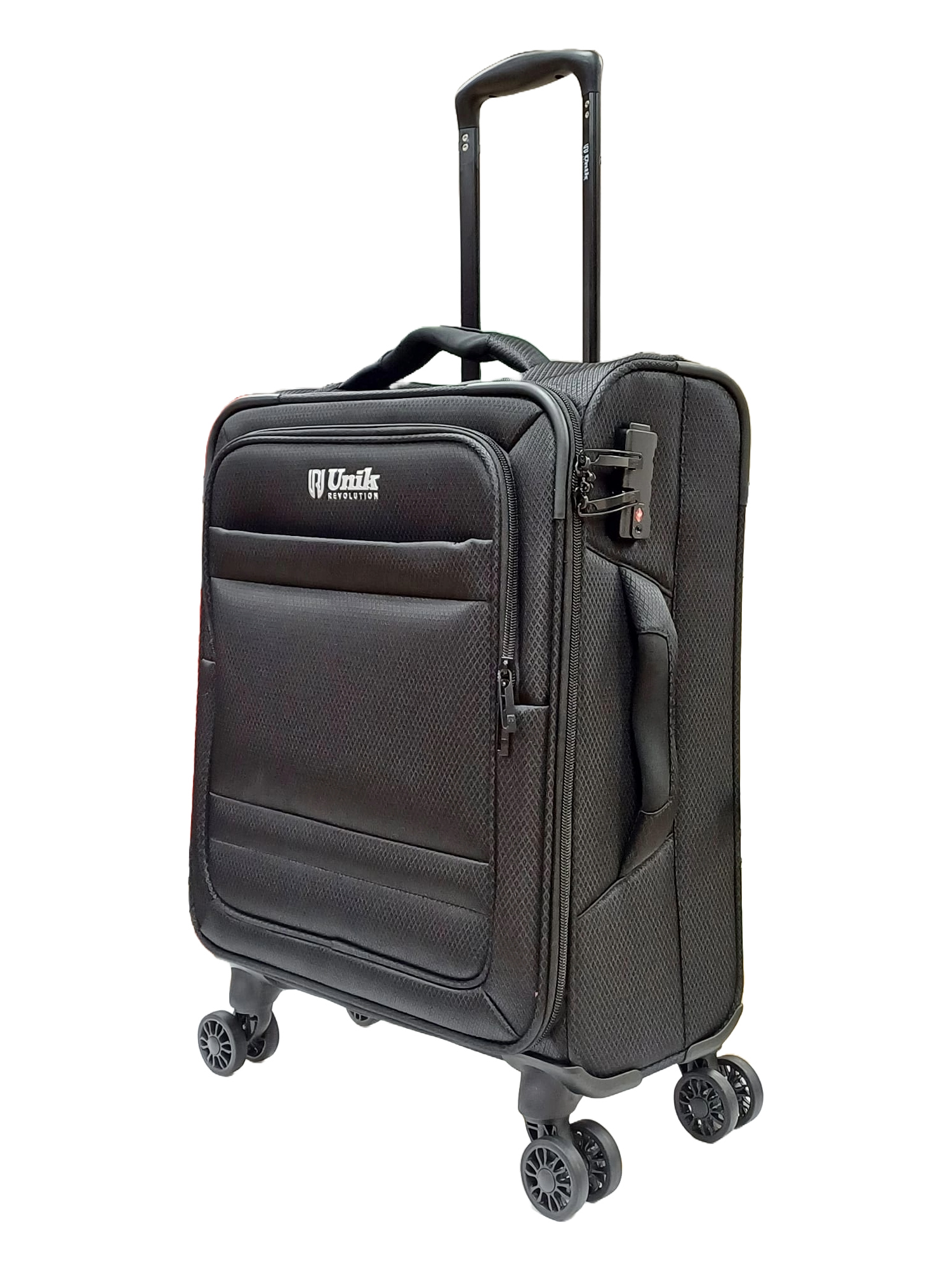 maleta de cabina ligera y resistente con ruedas dobles y cerradura TSA integrada