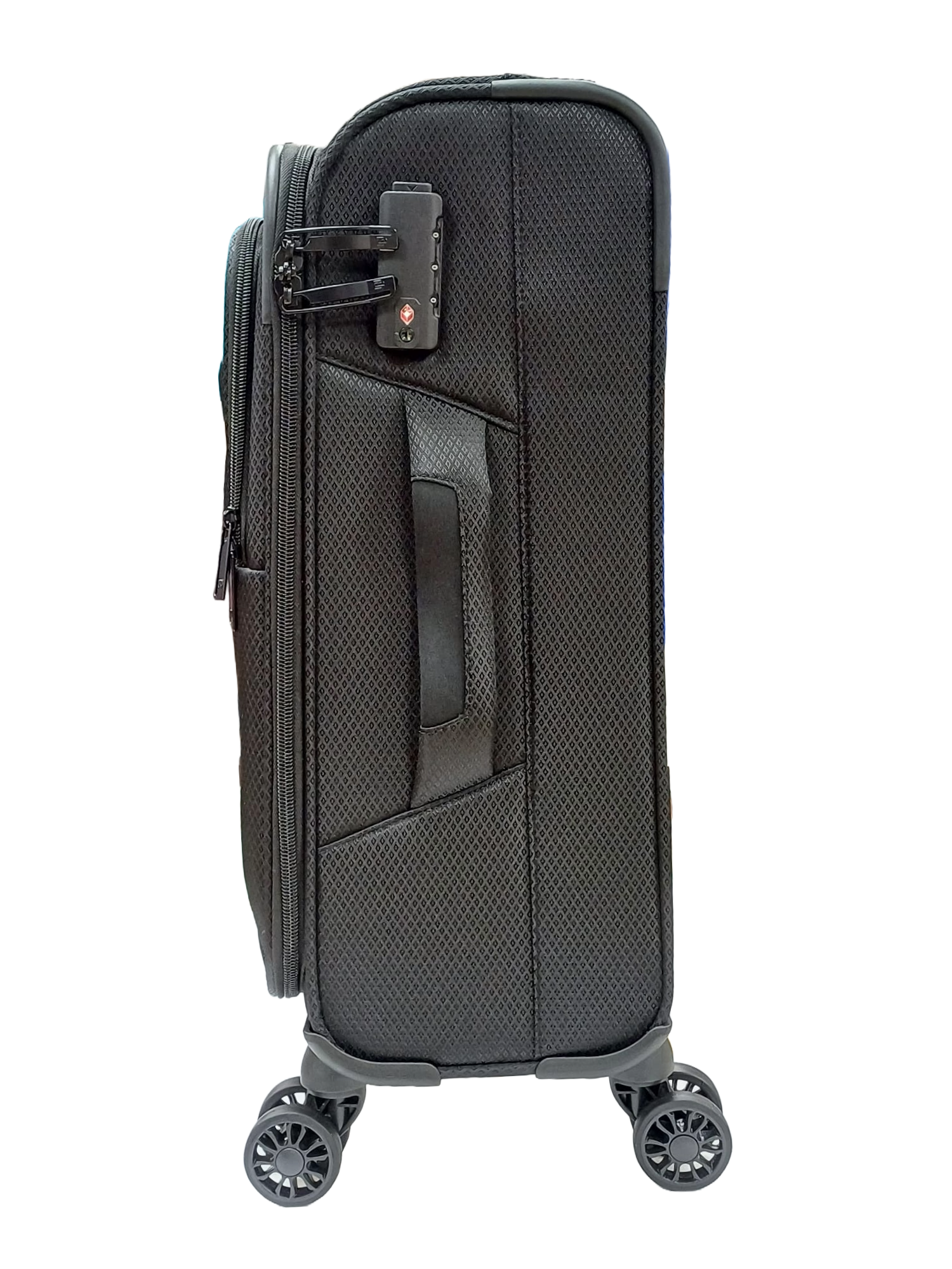 maleta de cabina ligera y resistente con ruedas dobles y cerradura TSA integrada