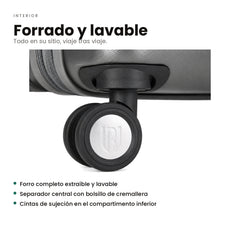 Maleta de Cabina Underseat 45x36x20 — Rígida, Expandible, 2 kg