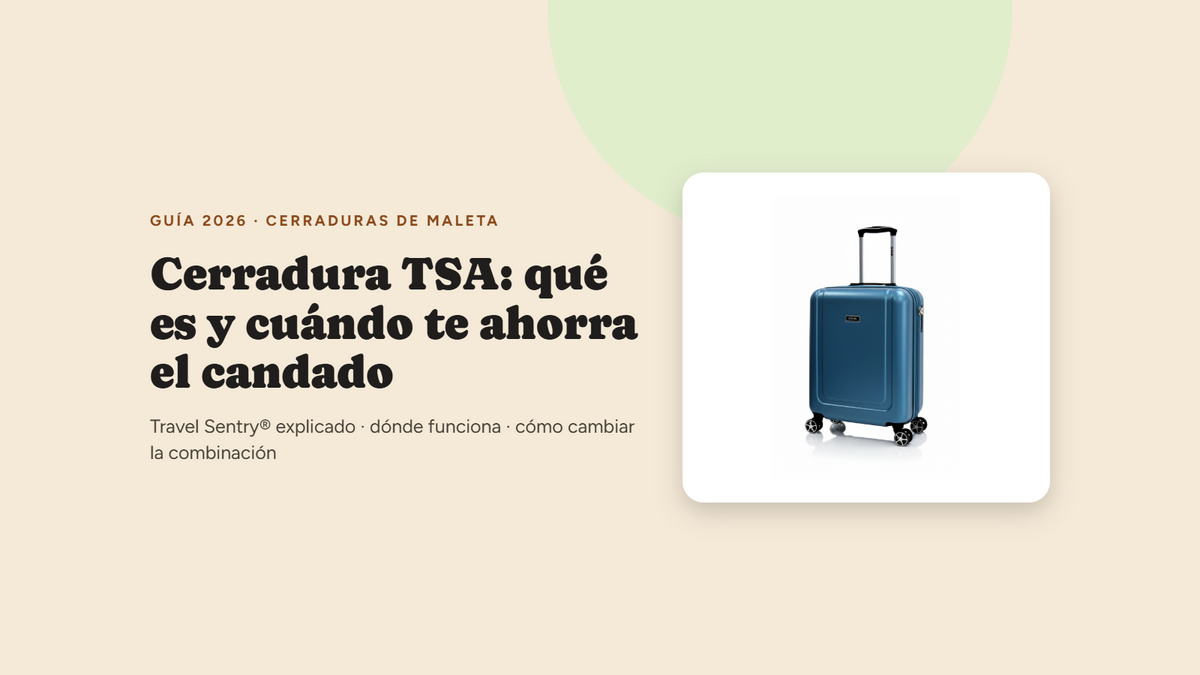 Cerradura TSA: qué es y cuándo te salva el candado