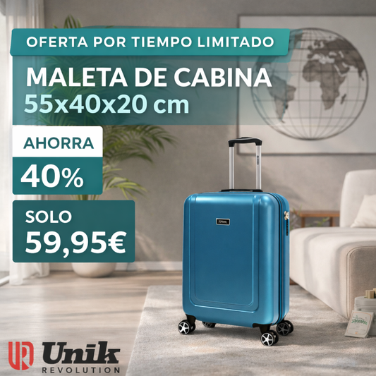 Maleta de Cabina 55x40x20 en Oferta | Solo 59,95€ | Ahorra 40%