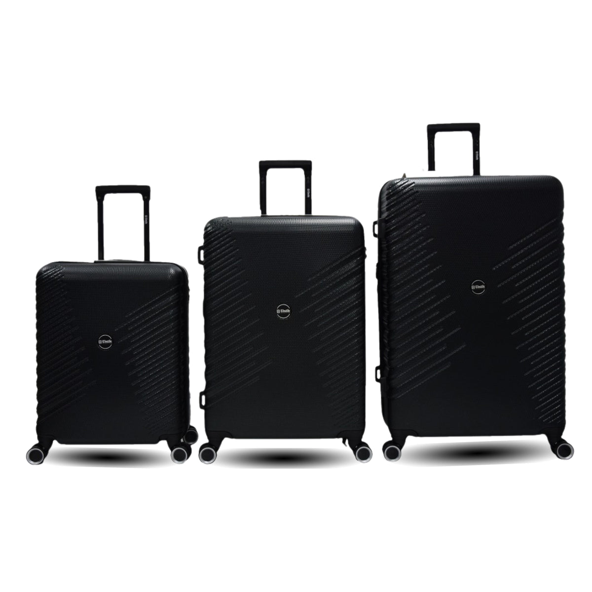 Medidas de maletas para facturar: set de 3 maletas de cabina 55 cm, mediana 67 cm y grande 77 cm