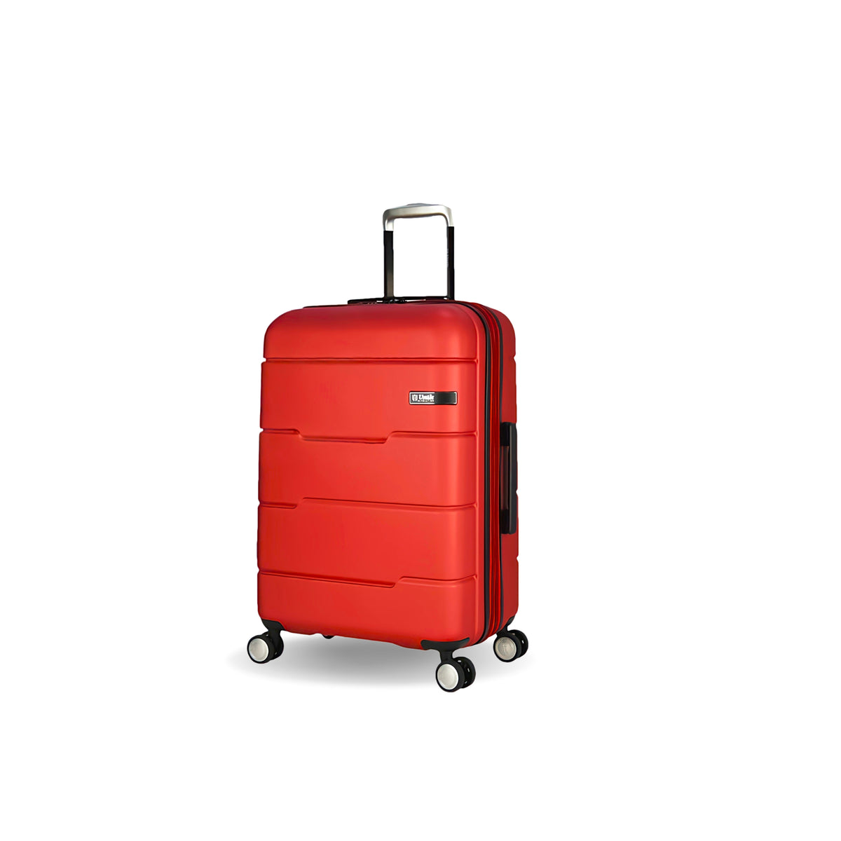 Maleta de cabina expandable Unik Revolution en color coral, medidas 55x40x20 cm con cerradura TSA