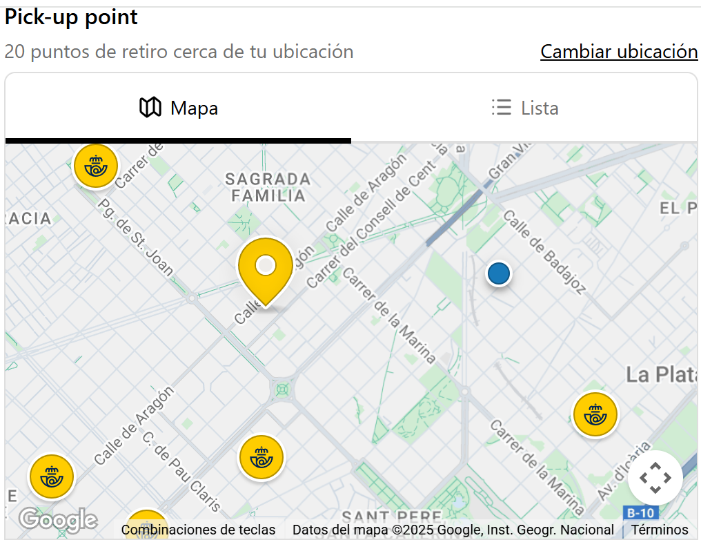 Premium Unikrevolution suitcase pickup at Correos point - free shipping to 4000+ locations in Spain