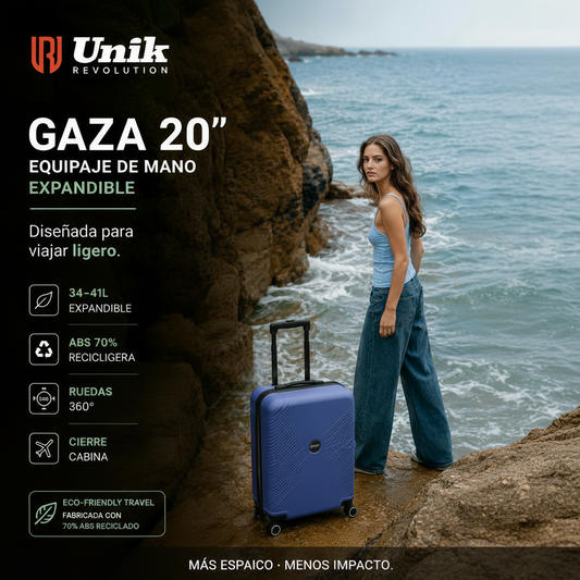 Maleta Cabina Gaza 20": La Equipaje de Mano Eco-Friendly que Necesitas para Volar por España y Europa