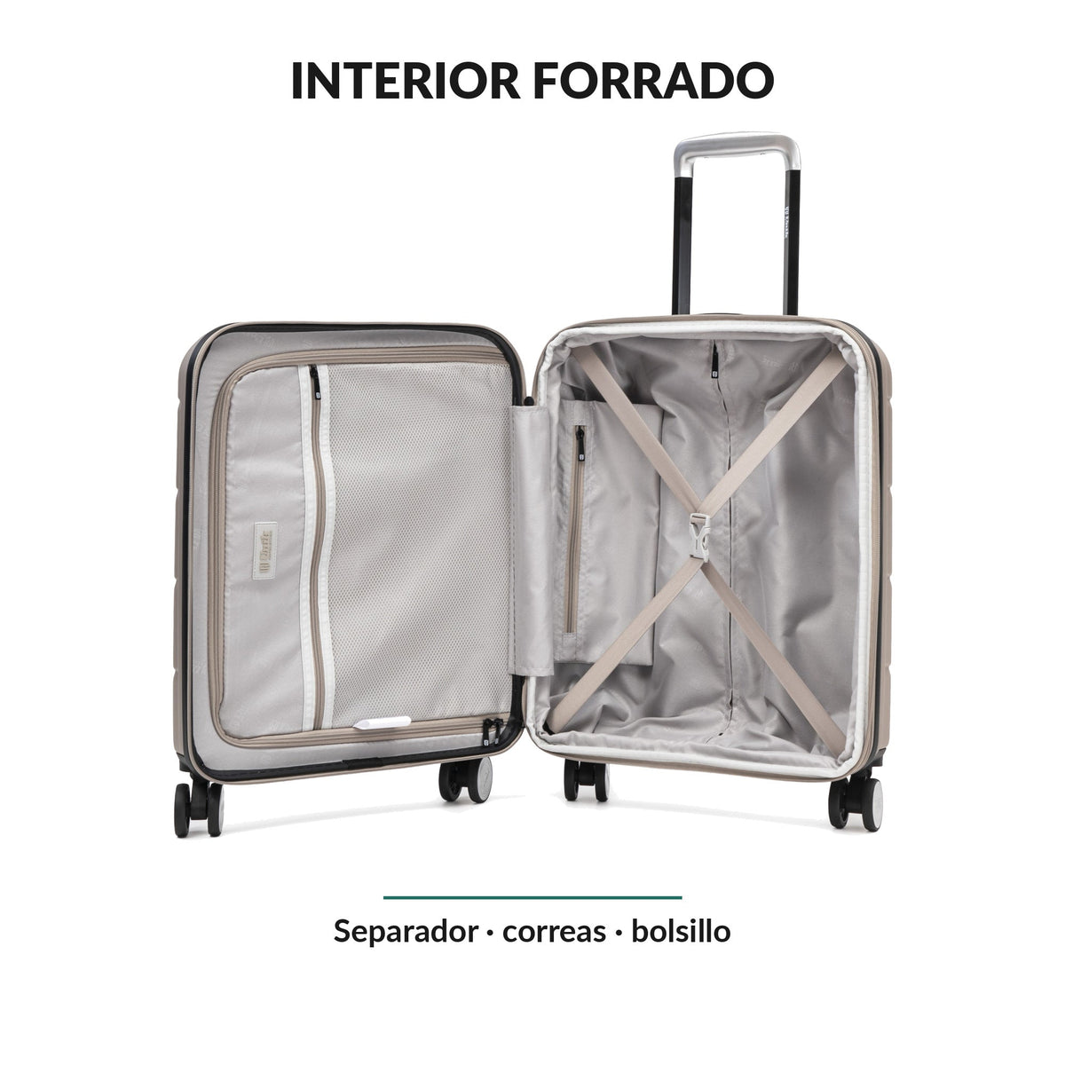 Interior organizado de una maleta de cabina: trucos para hacer la maleta de cabina