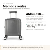Maleta de Cabina Underseat 45x36x20 — Rígida, Expandible, 2 kg