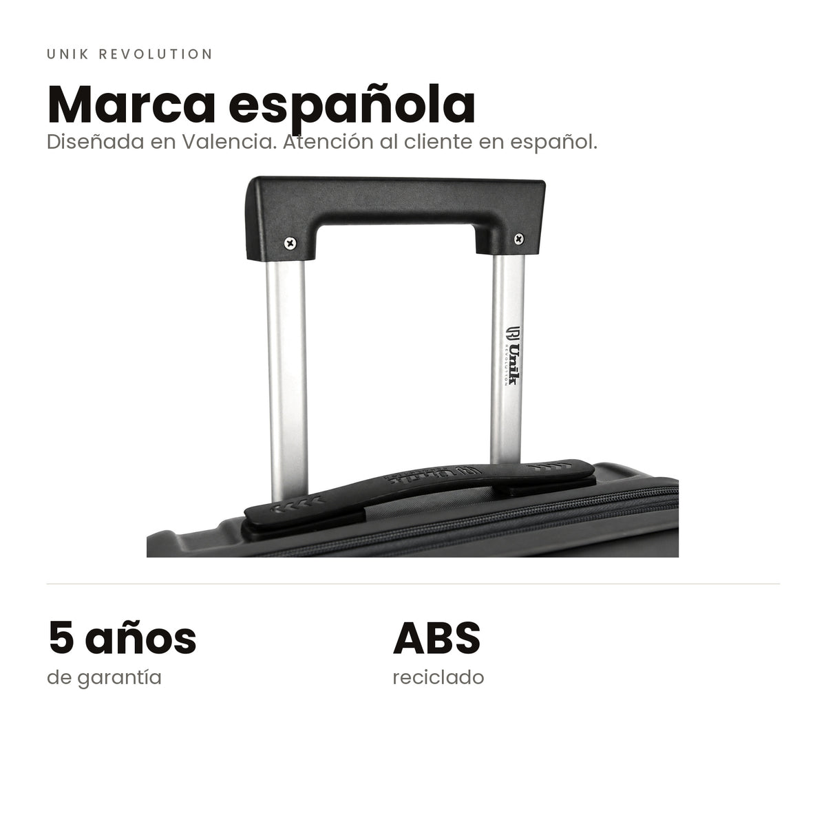 Asa telescópica de aluminio de la maleta underseat 45x36x20