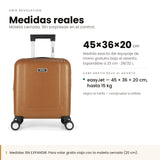 Maleta de Cabina Underseat 45x36x20 — Rígida, Expandible, 2 kg