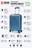 Maleta de Cabina Kappa Grace eco-friendly aprobada Iberia Ryanair Vueling 4 colores envio 24-48h Espana