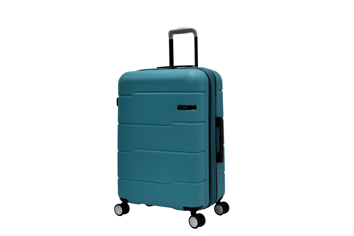 Maleta mediana Vigo 67 cm en Turquesa, rígida expandible con TSA