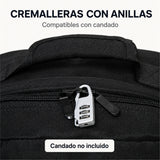 Mochila de cabina Aero Fit 40x30x20 en Negro, bajo el asiento del avión
