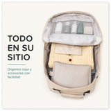 Mochila de cabina Aero Fit 40x30x20 en Beige Natural, tirantes y asas acolchadas