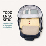 Mochila de cabina Aero Fit 40x30x20 en Azul Sombra, tirantes y asas acolchadas