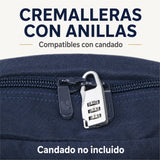Mochila de cabina Aero Fit 40x30x20 en Azul Sombra, bajo el asiento del avión