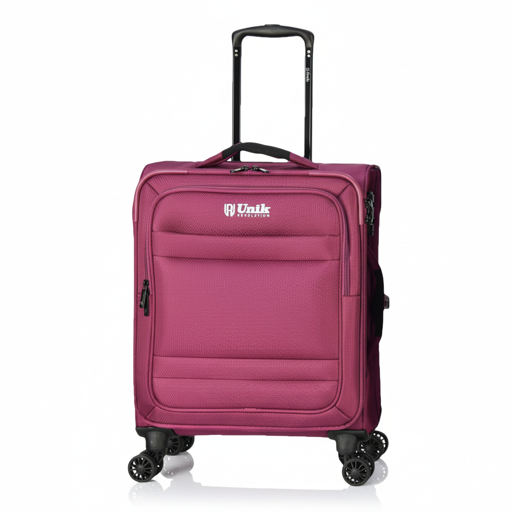 Maleta de cabina blanda Omega 55x40x20 cm en Magenta, nylon con cerradura TSA