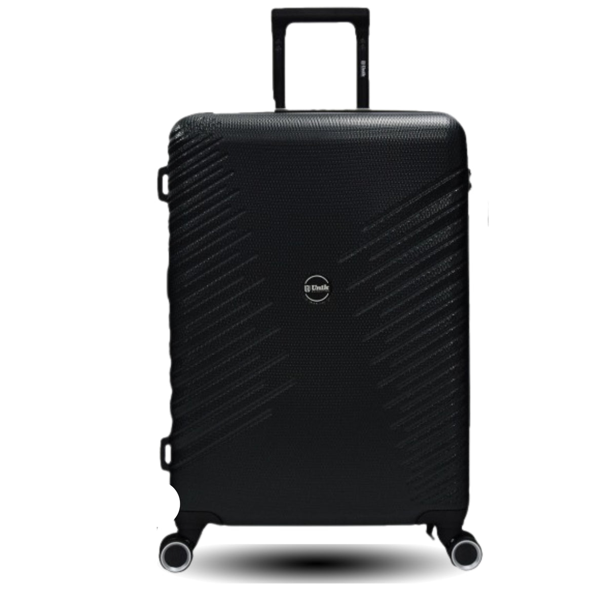 Maleta grande Gaza 77 cm en Negro, rígida expandible en ABS reciclado