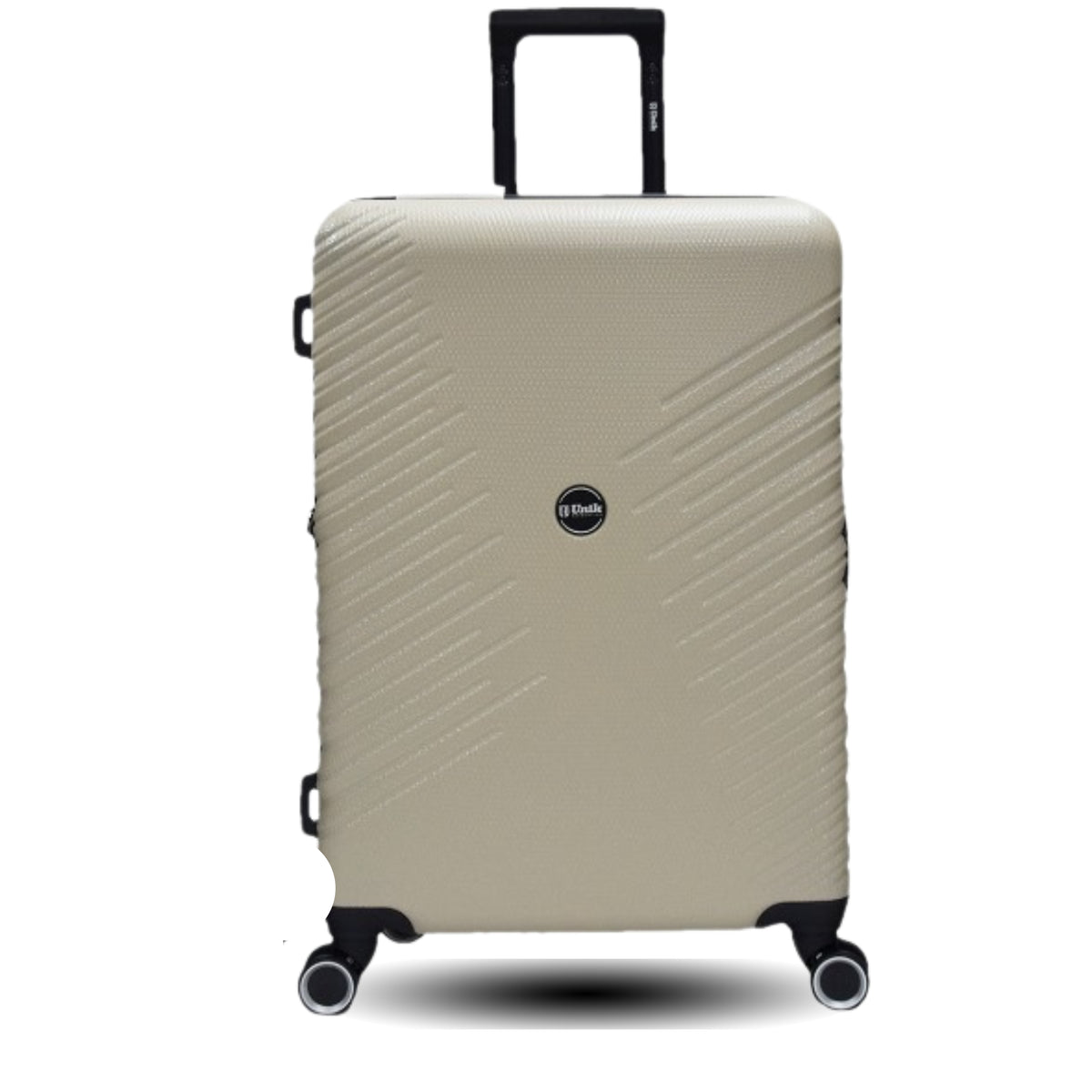 Maleta grande Gaza 77 cm en Beige, rígida expandible en ABS reciclado