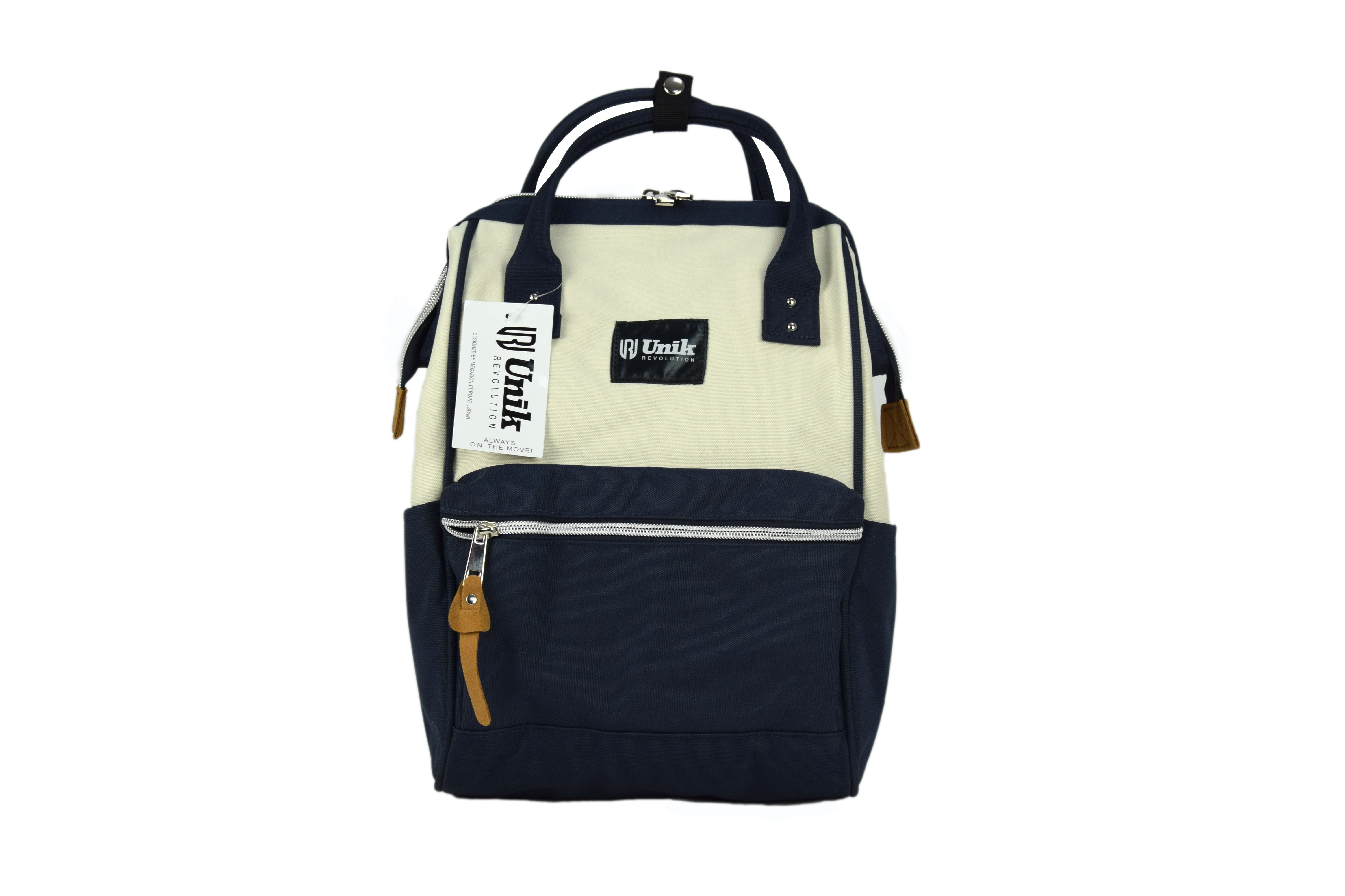 Mochila Pequeña de Turismo Unik – Impermeable, Ligera, 600D Poliéster, con Botelleros y Bolsillo Frontal – Ideal para Viajes, Escuela y Uso Diario