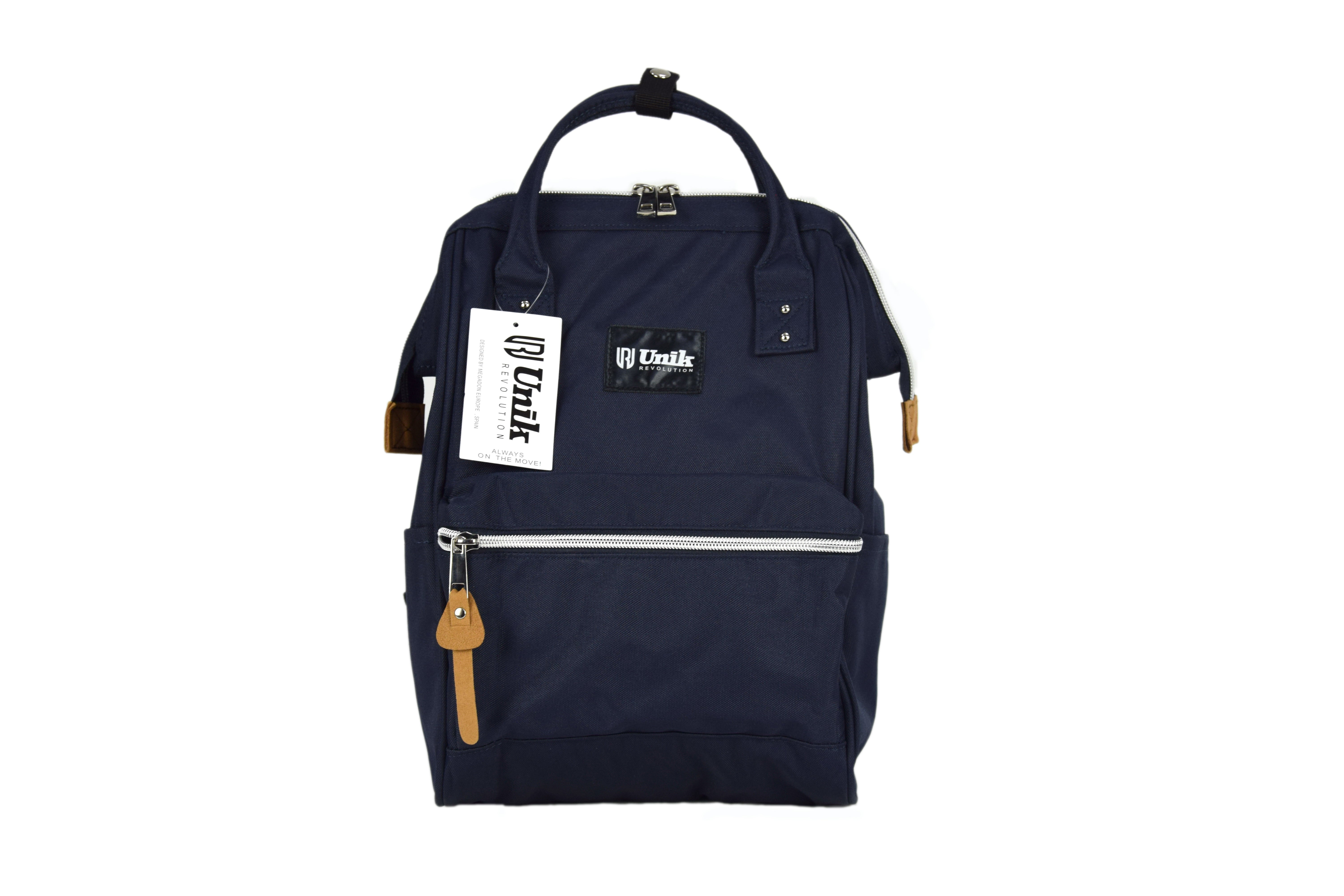 Mochila Pequeña de Turismo Unik – Impermeable, Ligera, 600D Poliéster, con Botelleros y Bolsillo Frontal – Ideal para Viajes, Escuela y Uso Diario