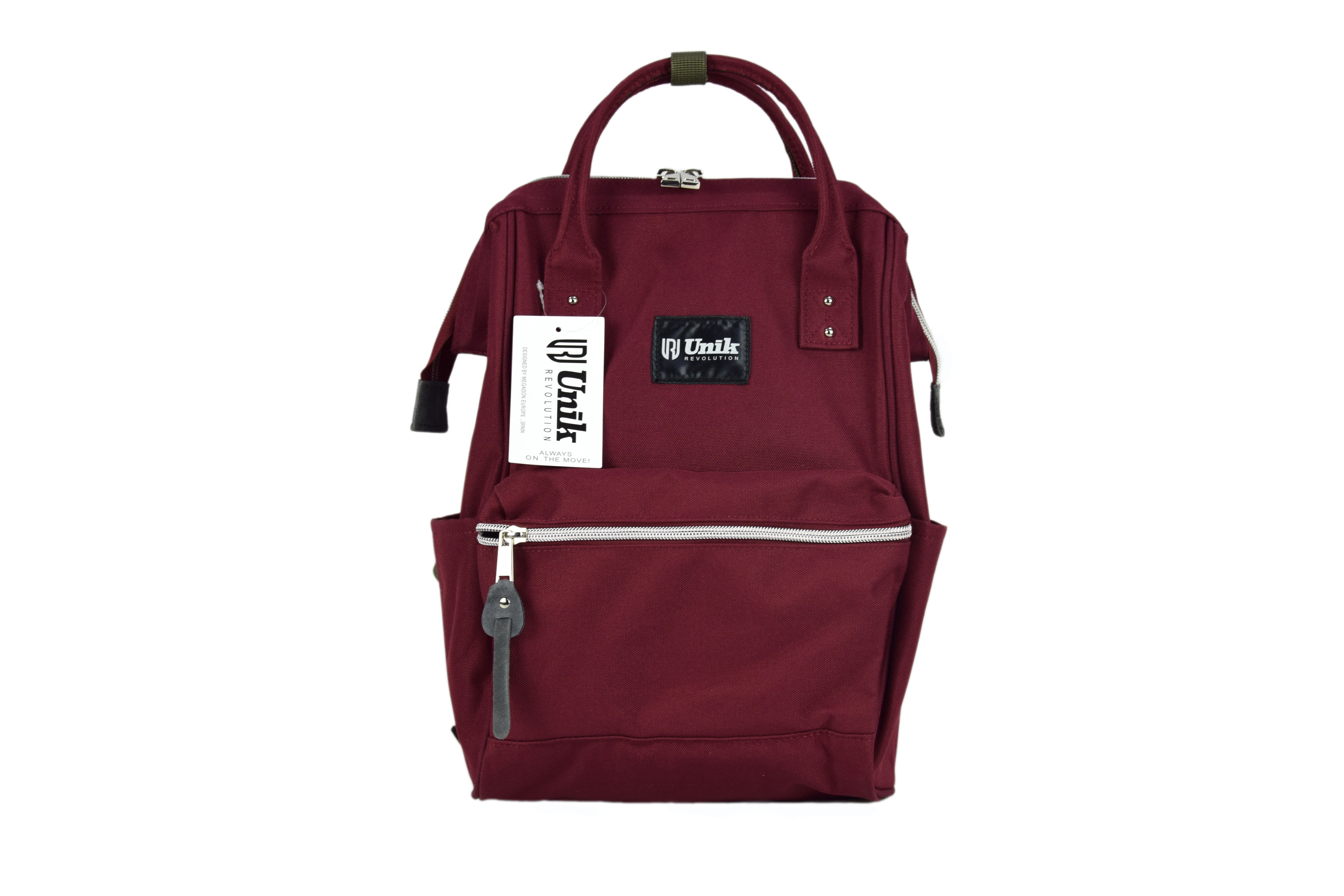 Mochila Pequeña de Turismo Unik – Impermeable, Ligera, 600D Poliéster, con Botelleros y Bolsillo Frontal – Ideal para Viajes, Escuela y Uso Diario