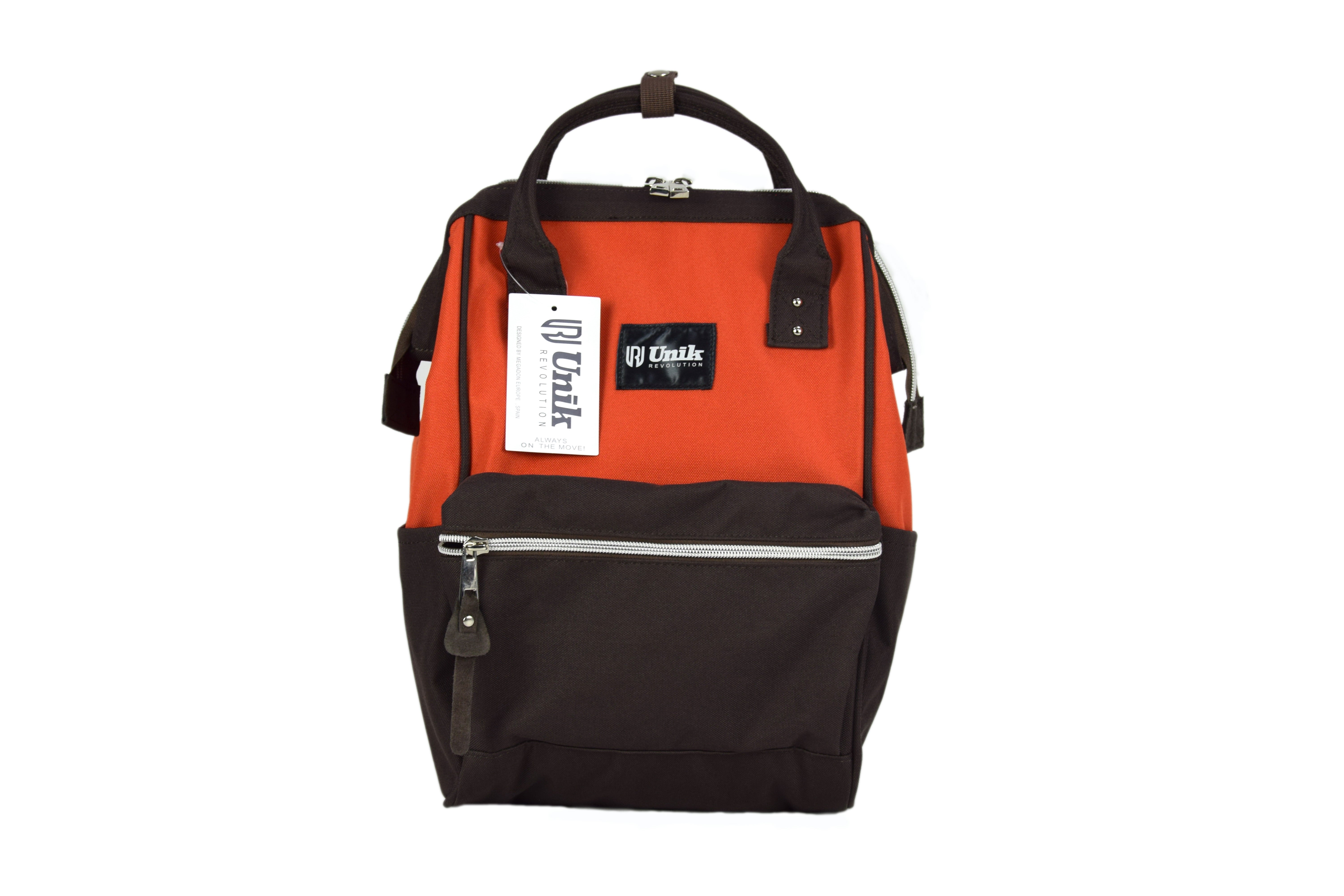 Mochila Pequeña de Turismo Unik – Impermeable, Ligera, 600D Poliéster, con Botelleros y Bolsillo Frontal – Ideal para Viajes, Escuela y Uso Diario