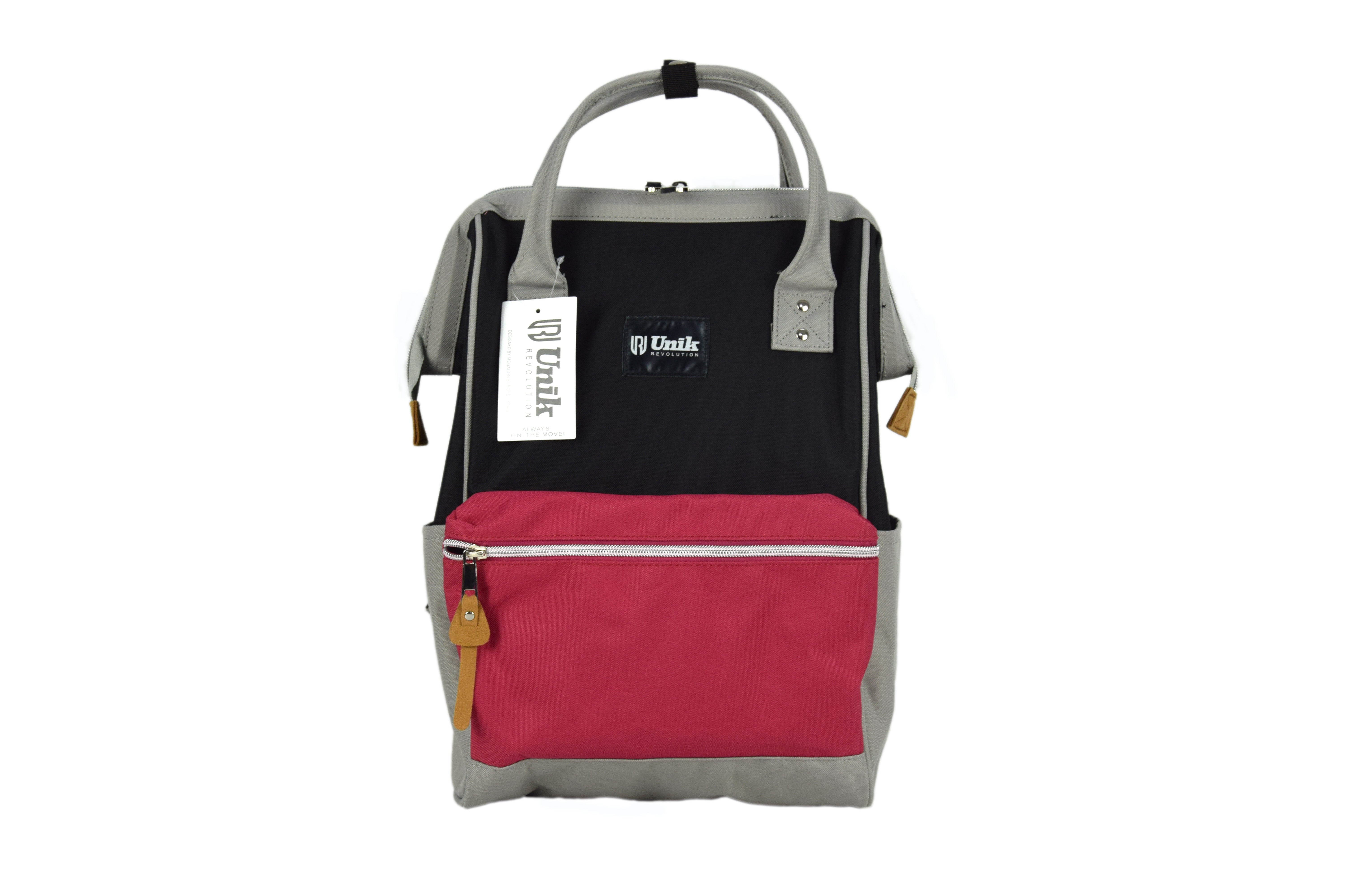 Mochila Pequeña de Turismo Unik – Impermeable, Ligera, 600D Poliéster, con Botelleros y Bolsillo Frontal – Ideal para Viajes, Escuela y Uso Diario