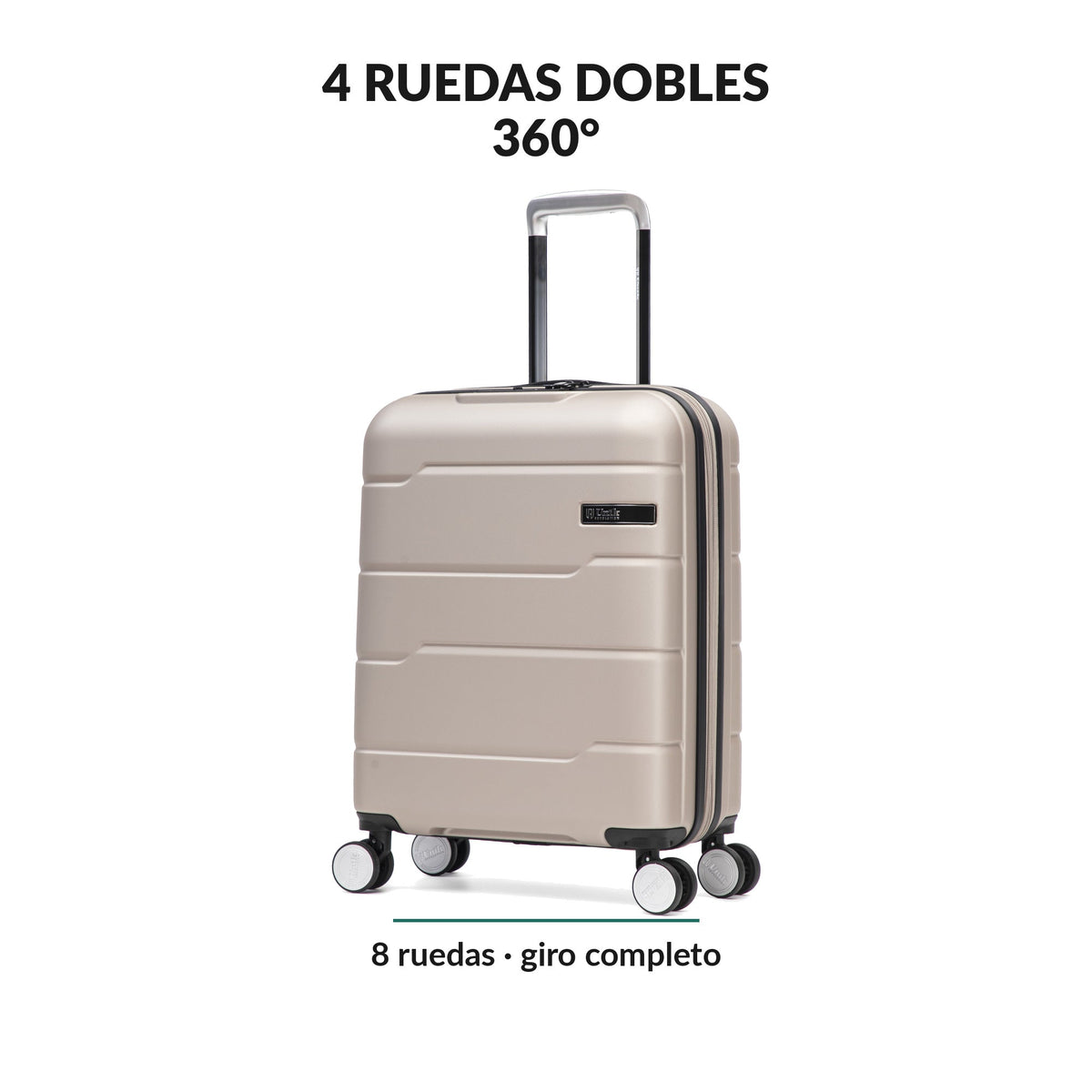 4 ruedas dobles giratorias 360 grados silenciosas